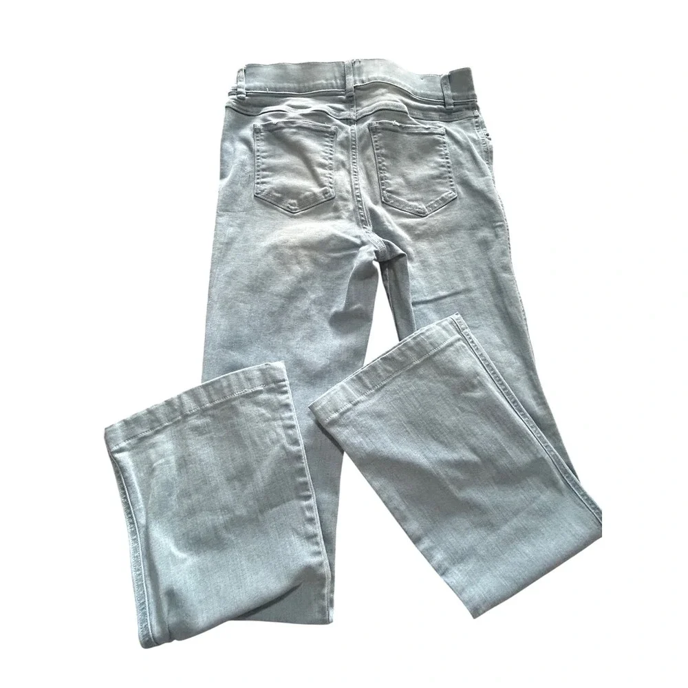 Spanx Flare Jeans Light Wash Blue High Rise Pull On Stretch Denim Womens Medium - Picture 7 of 8